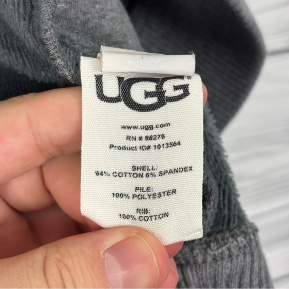 UGG Cozy Gray Slub Knit Cardigan Size Small - Picture 4 of 8